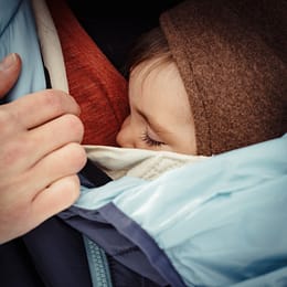 Babydragen in de koude