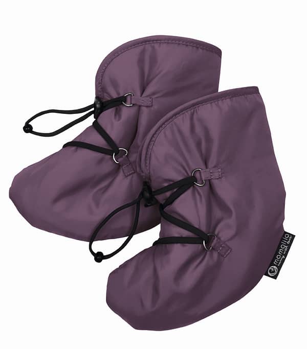 Mamalila quilted booties aubergine